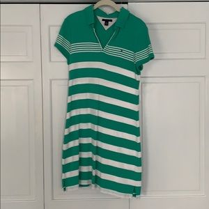 Tommy Hilfiger Striped Polo Dress, Size Large